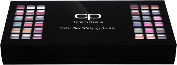 ⁦CP Trendies Color Bar Makeup Kit No. 76 for Ladies & Girls | Perfect Makeup Gift Set for Women with 42 Eyeshadows,Eyeliner, Lip Brush & Pencil, Mascara, Mirror, Compact Powder, Foundation  Amazon.ae: Beauty⁩ - الصورة ⁦4⁩