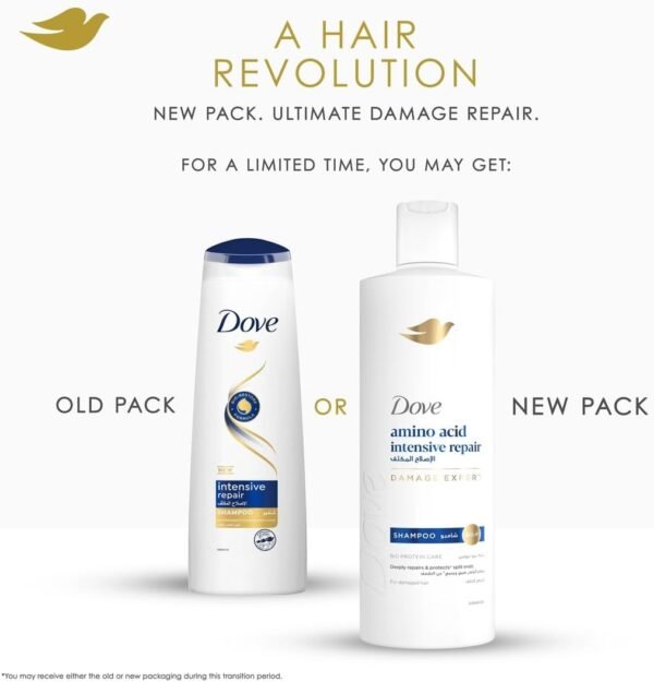 Dove Shampoo for Damaged Hair, Intensive Repair, Nourishing Care for up to 100 percent Healthy Looking Hair, 400ml (Pack of 2) Buy Online at Best Price - Image 10