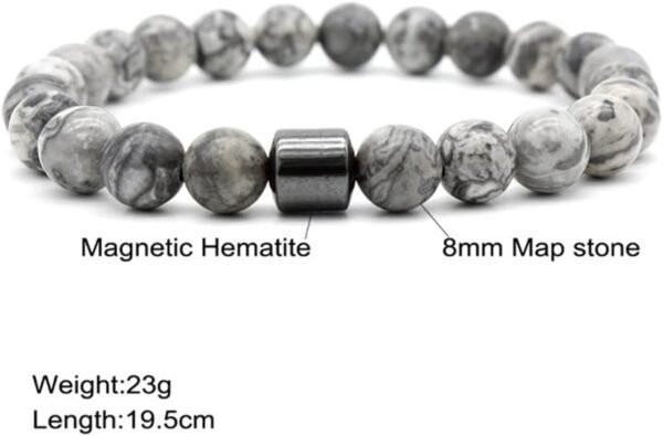 Jury Ricjurzzty 3 PCS Tiger Eye Stone Bracelets 8MM Natural Stones Beads Bracelets for Men Women Girls Jewelry One Size - multi - Image 2
