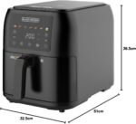 BLACK+DECKER Digital Air Fryer, 1700W, 8 Litres Family-Sized Capacity, 7 Preset Functions, Rapid Air Convection for Healthy Frying, Adjustable Temperature 80-200°C, Easy Clean, Black - SAF80-B5 Buy Online at Best Price in UAE - Amazon.ae - Image 15