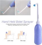 ⁦SKY-TOUCH Large Portable Shattaf Bidet Bottle and Traveling Bidet for Personal Cleansing Use - Include Extended Nozzle - Personal Hygiene Care Toilet Bidet Spray -650ml Purple Buy Online at Best Price⁩ - الصورة ⁦12⁩