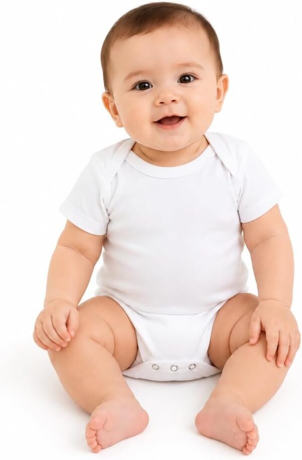Newborn Baby Undershirts 100% Cotton Plain – Pack of 4 for Boys & Girls | Soft & Comfortable Infant Undershirts | 1 Day to 24 Months (6-12 Months) Buy Online at Best Price in UAE - Amazon.ae - Image 2