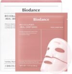 BIODANCE Bio-Collagen Real Deep Mask, Hydrating Overnight Mask, Water Locking, Pore Minimizing, Elasticity Improvement, 34g x4ea