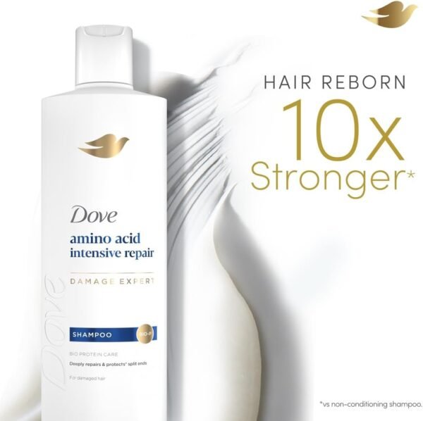 Dove Shampoo for Damaged Hair, Intensive Repair, Nourishing Care for up to 100 percent Healthy Looking Hair, 400ml (Pack of 2) Buy Online at Best Price - Image 4