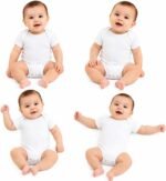Newborn Baby Undershirts 100% Cotton Plain – Pack of 4 for Boys & Girls | Soft & Comfortable Infant Undershirts | 1 Day to 24 Months (6-12 Months) Buy Online at Best Price in UAE - Amazon.ae
