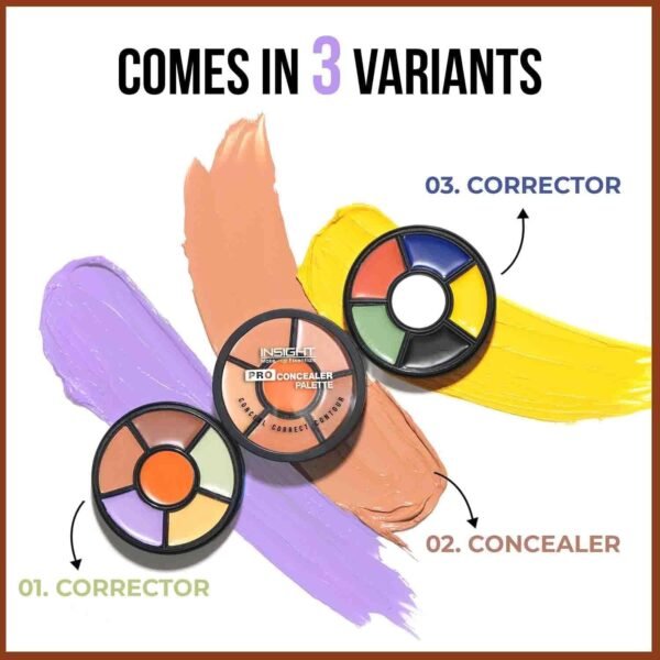 ⁦INSIGHT Cosmetics Pro Natural Powder Concealer Palette - Corrector, 15gm Buy Online at Best Price in UAE - Amazon.ae⁩ - الصورة ⁦14⁩