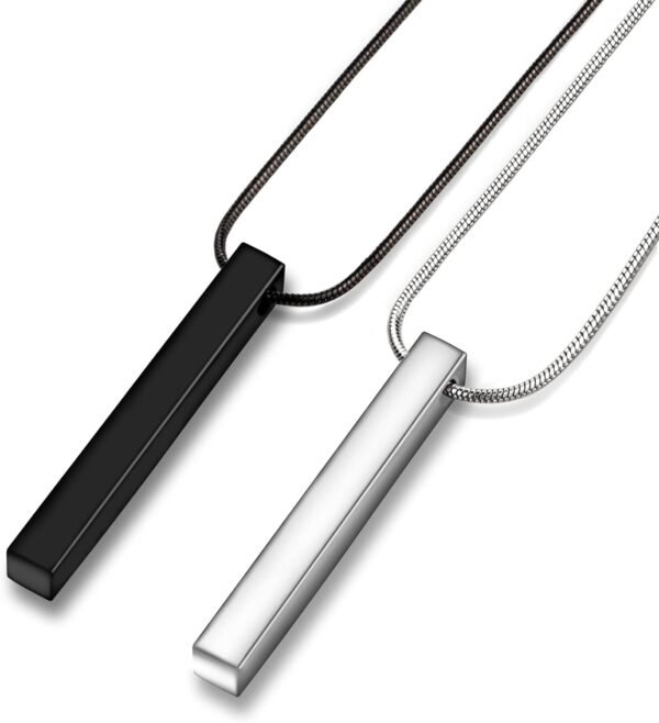 Aiyo Nice Stainless Steel Pendant Necklace for Men and Women, 22in - Multi - Image 8