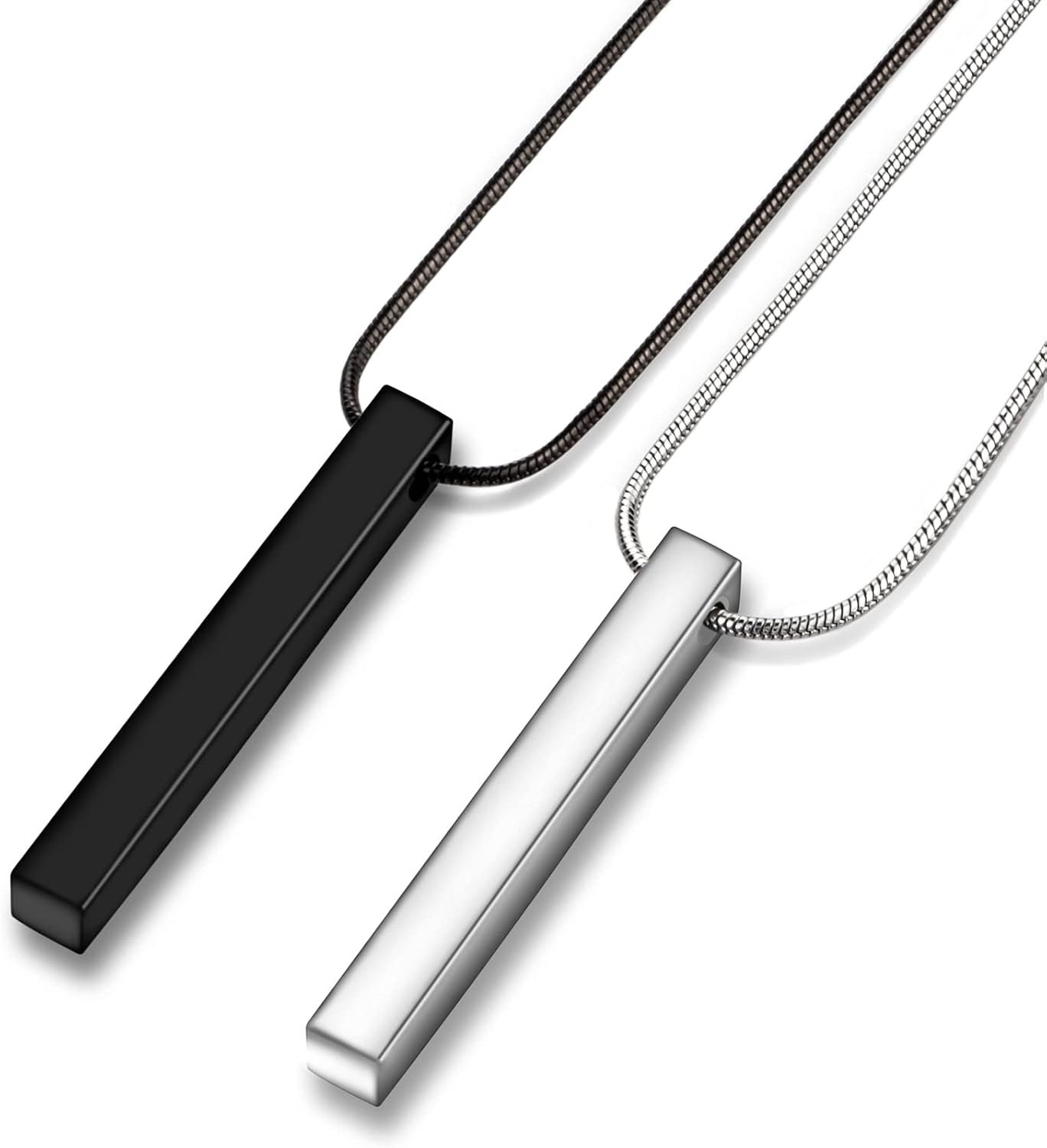 61ItwADBcRS._AC_SL1500_.jpg Aiyo Nice Stainless Steel Pendant Necklace for Men and Women, 22in - Multi - Image 1