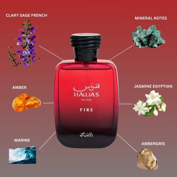 RASASI - HAWAS FIRE MEN 100 ML - EAU DE PARFUM  Amazon.ae: Beauty - Image 13