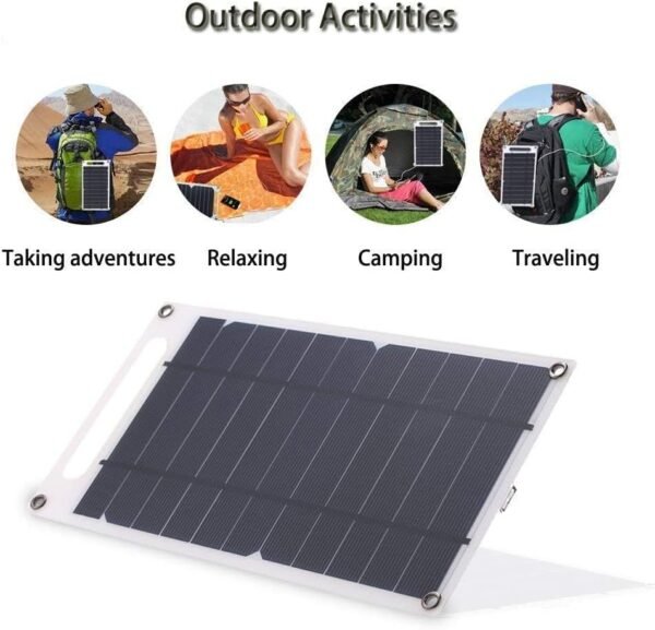 Nalacal Ultra Thin Solar Panel, Monocrystalline Charger Usb Panel Mobile Phone Silicon For Smart Phone, Small Fans Monitor Outdoor Security Camera  Amazon.ae: Electronics - Image 4