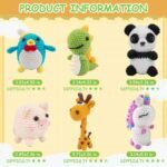 6Pcs Crochet Kit for Beginners, Crochet Animal Kits，Knitting Kit for Kids Adults with Step by Step Videos Tutorials, Knitting Kit for Kids Great Birthday Holiday Gift, DIY Keychain Pendants(Set -02)  Amazon.ae: Arts & Crafts - Image 4