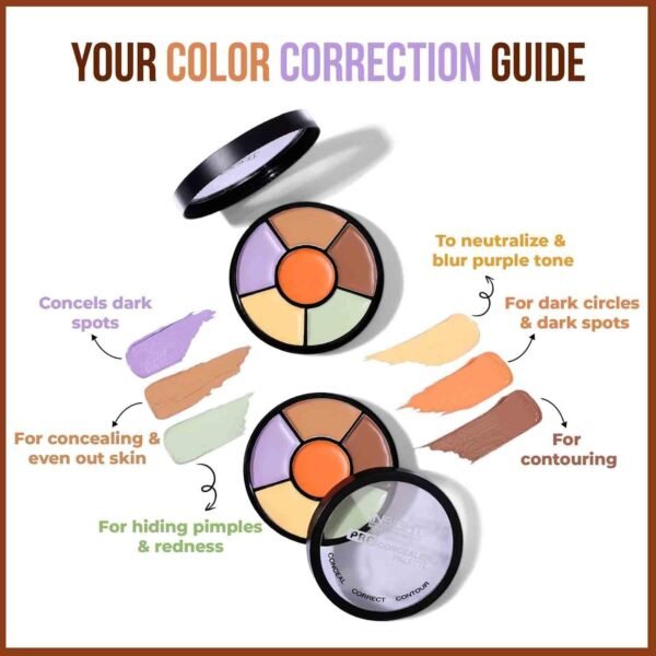 ⁦INSIGHT Cosmetics Pro Natural Powder Concealer Palette - Corrector, 15gm Buy Online at Best Price in UAE - Amazon.ae⁩ - الصورة ⁦3⁩