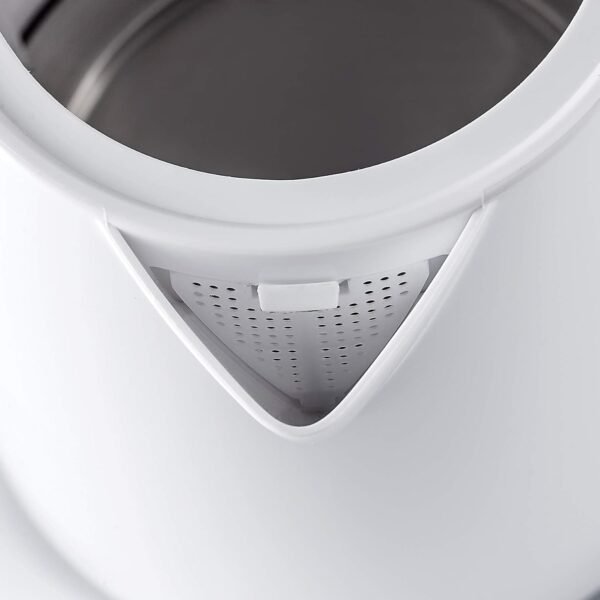 BLACK+DECKER Cordless Electric Kettle, 2200W, 1.7L Capacity, Quick Boiling, Lightweight Design, 360° Swivel Base, Auto Shut-Off, Boil-Dry Protection, Concealed Heating Plate, White - JC70-B5 Buy Online at Best Price in UAE - Amazon.ae - Image 3