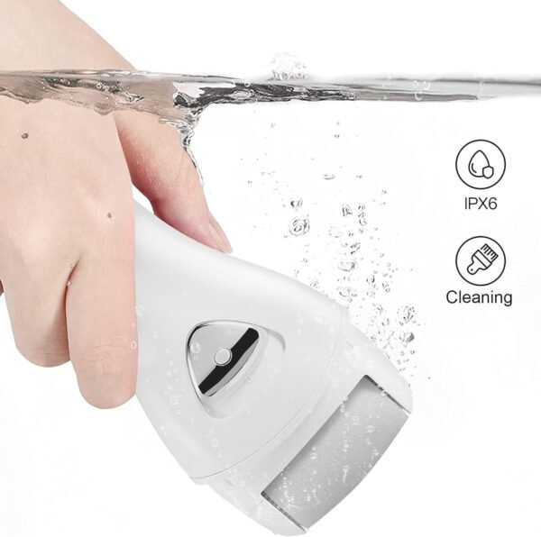 Electric Hard Skin Remover Foot Callus Remover Electric Foot File Rechargeable Dead Skin Remover for Feet Electric Pedicure Kit Proffessinal Feet Care with 3 Roller Heads 1 Cleaning Brush USB Cord - Image 2