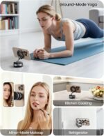 ⁦Lamicall Car Phone Holder 70LBS Vacuum Suction Dashboard & Windshield | 20X Mag safe Car Mount 360° Foldable Magnetic Mobile Holder for Car fit iPhone 17 16 15 14 Pro Max Gift Truck Black  Amazon.ae: Automotive⁩ - الصورة ⁦18⁩