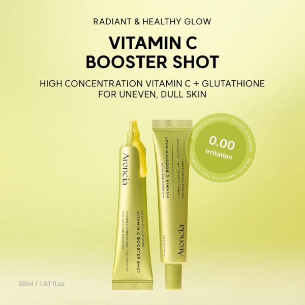 Arencia Vitamin C Booster Shot Serum with Glutathione, Niacinamide and Vitamin E for Dark Spot Care, Fine Lines & Wrinkles, Glass Skin, Korean Skincare 30ml/1.01 fl.oz  Amazon.ae Beauty - Scent : Unscented - Size : 30 ML - Image 2