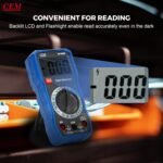 CEM Digital Multimeter TRMS 2000 Auto-ranging Counts,Multimeter featuring 0.5% DC and 0.8% Resistance measure accuracy,Voltage Tester for AC/DC Current Resistance Continuity Diode for Home Industrial Buy Online at Best Price in UAE - Amazon.ae - Image 17