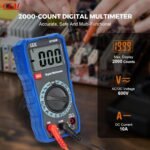 CEM Digital Multimeter TRMS 2000 Auto-ranging Counts,Multimeter featuring 0.5% DC and 0.8% Resistance measure accuracy,Voltage Tester for AC/DC Current Resistance Continuity Diode for Home Industrial Buy Online at Best Price in UAE - Amazon.ae - Image 2