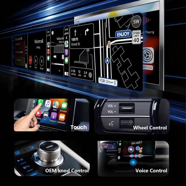Yizro 2026 Wireless CarPlay Adapter for iPhone & Android Device | Fast Auto-Connect, Stable Connection, Mini Size Plug，Apple iPhone & Android, 2-in-1 Adapter, Convert Wired to Wireless Dongle Buy Online at Best Price in UAE - Amazon.ae - Image 4