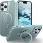 UniqCase MagSafe Ring Holder Kickstand Case for Apple iPhone 16 Pro Max – Dual-Layer TPU + PC Shockproof Design, 360° Magnetic Stand, Raised Camera & Screen Bezel – Lake Blue Buy Online at Best Price in UAE - Amazon.ae