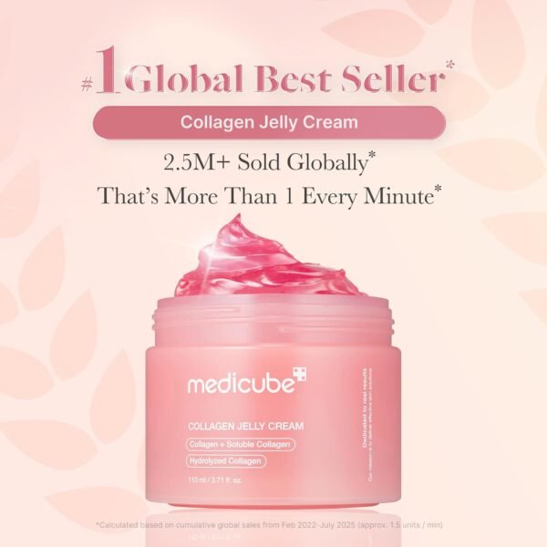 medicube Collagen Jelly Cream- Niacinamide & Freeze-Dried Hydrolyzed Collagen - Boosts skin's barrier hydration and gives 24h Glow & Lifted Look - No artificial color, Korean skincare (3.71 fl.oz.) - Image 11