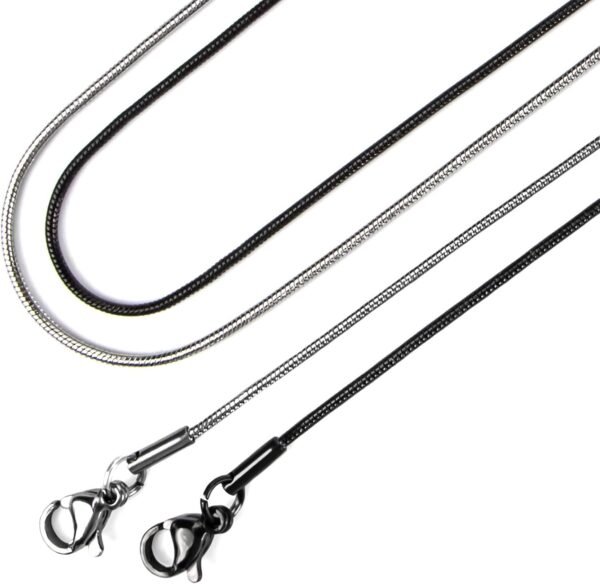 Aiyo Nice Stainless Steel Pendant Necklace for Men and Women, 22in - Multi - Image 14
