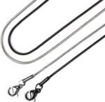 Aiyo Nice Stainless Steel Pendant Necklace for Men and Women, 22in - Multi - Image 7