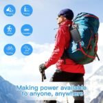Solar Power Bank 20000mAh USB C Portable Charger mini Small Solar Panel Power Station,Fast Charging Cell Phone Delivery for iphone 17-12 Series,Samsung,laptop power bank,Gift for Men Women and More Buy Online at Best Price in UAE - Amazon.ae - Image 9