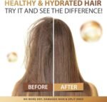LBOYLOVE® Hair Treatment Serum, Hair Vitamin Serum Oil with Argan Macadamia, Avocado Oil & Vitamins A, E, B5, Conditioner for Women & Men, No Rinse for Hair Repair, Moisturizing - Image 16