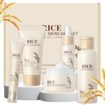 LAIKOU Rice Face Care, Pack of 5 Skin Care Women's Face Set, Travel Size Skincare with Facial Cleanser, Rice Toner, Eye Cream, Serum Moisturising Cream, for Daily Moisture & Care Amazon.ae: Beauty