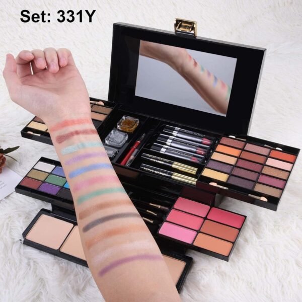 ⁦Miss Rose (331Y) - M 54 Colour All In One Gift Makeup Kit Set, Include Eyeshadow Facial Blusher Eyebrow Powder Face Concealer Eyeliner Pencil And A Mirror,Makeup For Women Full Kit(331Y)  Amazon.ae: Beauty⁩ - الصورة ⁦14⁩