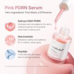 medicube PDRN Pink Peptide Serum Sodium DNA 1%, Pink glow serum, Peptide, Niacinamide, Hydrating & Moisturizing & Plumping, Uneven Skin Tone, Korean Skincare 30ML (1.01 fl.oz., Salmon DNA PDRN) - Image 3