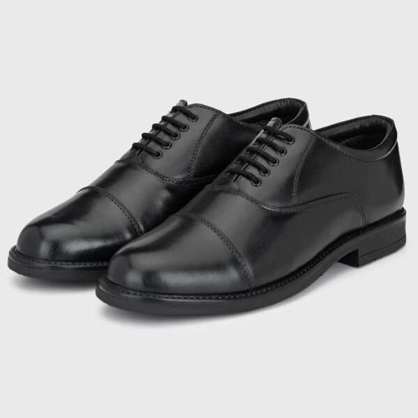 Burwood Men BWD 240 Black Leather Formal Shoes-9 UK (43 EU) (BW - Image 13
