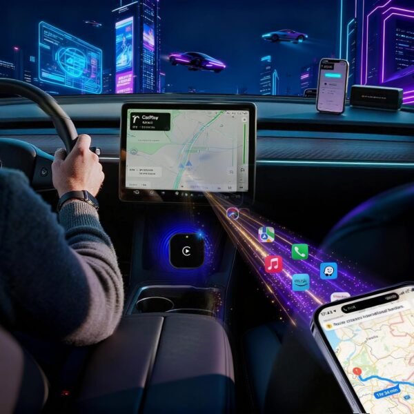 Yizro 2026 Wireless CarPlay Adapter for iPhone & Android Device | Fast Auto-Connect, Stable Connection, Mini Size Plug，Apple iPhone & Android, 2-in-1 Adapter, Convert Wired to Wireless Dongle Buy Online at Best Price in UAE - Amazon.ae - Image 5