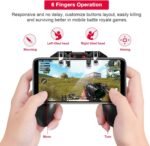 DELAM Mobile Game Controller with L1R1 L2R2 Triggers, PUBG Mobile Controller 6 Fingers Operation, Joystick Remote Grip Shooting Aim Keys for 4.7-6.5" iPhone Android iOS Cellphone Gamepad Accessories Amazon.ae: Electronics - Image 8