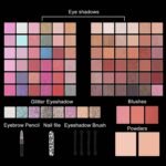 ⁦Miss Rose M 98 Color All In One Gift Makeup Kit Set, Include Eyeshadow Facial Blusher Eyebrow Powder Face Concealer Eyeliner Pencil And A Mirror,Makeup For Women Full Kit（379N)  Amazon.ae: Beauty⁩ - الصورة ⁦3⁩