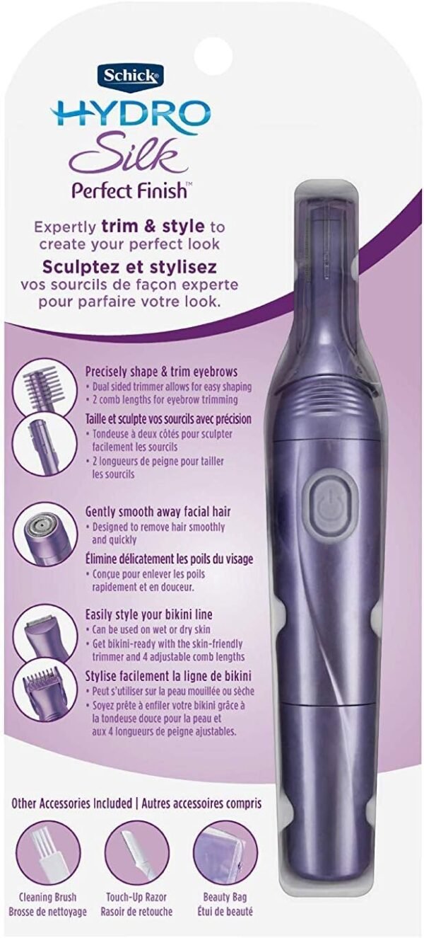 Schick Hydro Silk Perfect Finish Trimmer, 8-In-1 Grooming Kit For Women Buy Online at Best Price - Image 3