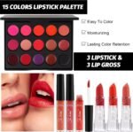 ⁦Fenshine All-In-One Makeup Kit for Women - Essential Starter Bundle With Eyeshadow Palette, Lipstick, Eyebrow Pencil, Brush Set for Beginners  Amazon.ae Beauty - Color : multicoloured⁩ - الصورة ⁦4⁩