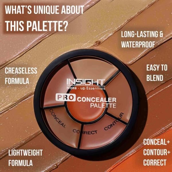 ⁦INSIGHT Cosmetics Pro Natural Powder Concealer Palette - Corrector, 15gm Buy Online at Best Price in UAE - Amazon.ae⁩ - الصورة ⁦2⁩