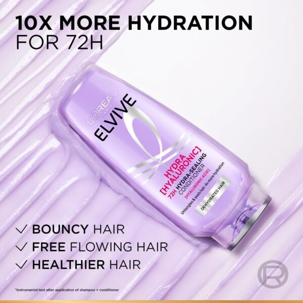 L’Oréal Paris Elvive Hyaluron Moisture 72H Moisture Sealing Conditioner 200ml Buy Online at Best Price - Image 5