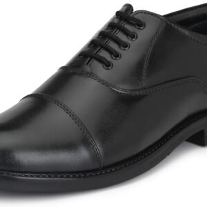 Burwood Men BWD 240 Black Leather Formal Shoes-9 UK (43 EU) (BW