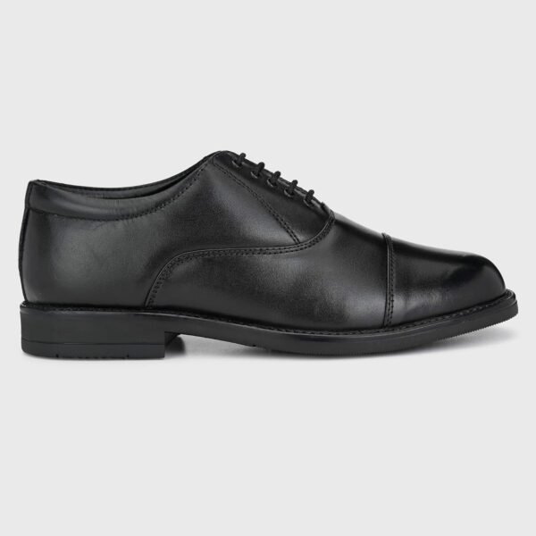 Burwood Men BWD 240 Black Leather Formal Shoes-9 UK (43 EU) (BW - Image 6