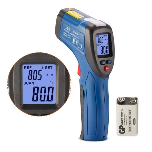 CEM Infrared Thermometer Temperature Gun,Instant Read Temperature Gun with Color Audible Alarm for Home Repair and Industrial Maintain,IR 1.0% Laser Thermal Scanner -50~380°C,Not for Use on Humans  Amazon.ae: Kitchen - Image 9