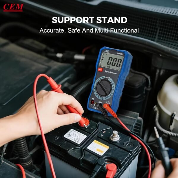 CEM Digital Multimeter TRMS 2000 Auto-ranging Counts,Multimeter featuring 0.5% DC and 0.8% Resistance measure accuracy,Voltage Tester for AC/DC Current Resistance Continuity Diode for Home Industrial Buy Online at Best Price in UAE - Amazon.ae - Image 7