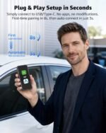 CarPlay Wireless Adapter & Android Auto Adapter, 2026 Upgrade 2-in-1 Plug & Play USB/USB-C Dongle, Converts Wired to Wireless for Cars, Fast Stable Connection, Fits iPhone & Android, Silver Buy Online at Best Price in UAE - Amazon.ae - Image 6