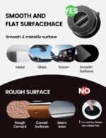 ⁦Lamicall Car Phone Holder 70LBS Vacuum Suction Dashboard & Windshield | 20X Mag safe Car Mount 360° Foldable Magnetic Mobile Holder for Car fit iPhone 17 16 15 14 Pro Max Gift Truck Black  Amazon.ae: Automotive⁩ - الصورة ⁦17⁩