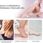 Electric Hard Skin Remover Foot Callus Remover Electric Foot File Rechargeable Dead Skin Remover for Feet Electric Pedicure Kit Proffessinal Feet Care with 3 Roller Heads 1 Cleaning Brush USB Cord - Image 7