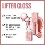 ⁦Maybelline New York Plumping & Hydrating Lip Gloss with Hyaluronic Acid, 5.4ml - Shade 004 (Silk) : Amazon.ae: Beauty⁩ - الصورة ⁦11⁩