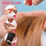 ⁦Hair Care Essential Oil, Single Pack Hair Oil, Repairing and Moisturizing Formula, No Need to Rinse Unisex, Capsules Make Hair Healthier Softer and More Shiny Capsules 40 (Red)⁩ - الصورة ⁦5⁩
