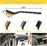 ⁦Oasisgalore 27-Piece Car Wash Kit Set, Car Cleaning Brush Accessories, Handheld Brushes for Interior/Exterior/Wheels (yellow)  Amazon.ae: Automotive⁩ - الصورة ⁦8⁩